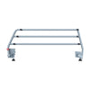 Image of 3/4 length fold down bed rail, angled view