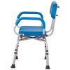 Image of 360° Swivel Shower Chair with Padded Seat Side