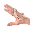 Image of 3pp polycentric hinged ulnar deviation splint worn on the hand side view