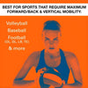 Image of Active Ankle T2 Rigid Hinged Ankle Brace for Sports Support athlete holding volleyball sports mobility graphic