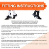 Image of Active Ankle T2 Rigid Hinged Ankle Brace for Sports Support fitting instructions text guide with brace examples
