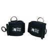 Image of Adaptive Gym Grip Aid Kit for Weightlifting and Exercise padded wrist straps with metal rings for grip assistance