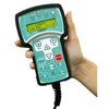 Image of Adjustable Leg Rehabilitation Machine Spectra CPM handheld remote control with digital display and buttons