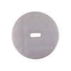 Image of Adjustable Rotating Shower Stool with Tray and Non Slip Feet white removable rotating seat top with center slot detail