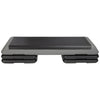 Image of Aerobic Exercise Step Platform with Adjustable Height Risers side view with stacked risers for added height
