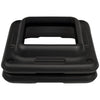 Image of Aerobic Exercise Step Platform with Adjustable Height Risers stacked black riser blocks front view