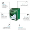 Image of Alarmed Wall Mount AED Cabinet with clear door, weatherproof protection and deterrent alarm system