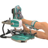 Image of Ankle CPM Rehabilitation Machine with Adjustable Motion and Remote Control in use on leg and foot