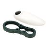 Image of Automatic Hands Free Can Opener with Push Button Operation removable green jar opener attachment and electric opener body