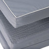 Image of Bedside Fall Protection Safety Mat | Cobalt Crash Mat close up of cushioned edge and non slip base