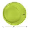Image of Ceramic Scoop Plate For Seniors Green Measurements