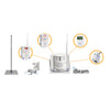 Image of Cura1 iBeam Wireless Curtain Motion Sensor Alarm | Elderly Safety Beam complete system with floor stand, receiver and power adapter