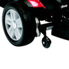 Image of Drive Titan Transportable Front Wheel Drive Powerchair close up of rear wheel suspension and castor assembly