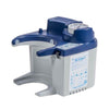 Image of Drive VacuAide 7325 Portable Medical Suction Machine rear angled view showing blue top housing and mounting bracket