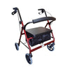 Image of Extra Wide Heavy-Duty Rollator with 8-Inch Wheels Red