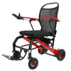 Image of Flytemax2 Lightweight Carbon Fibre Electric Wheelchair red carbon fibre electric wheelchair with foldable design