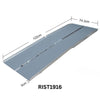 Image of Folding Wheelchair Ramp - Portable & Lightweight Aluminium Ramp for Steps, Kerbs & Cars 122cm aluminium ramp with dimensions shown