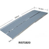 Image of Folding Wheelchair Ramp - Portable & Lightweight Aluminium Ramp for Steps, Kerbs & Cars 244cm aluminium ramp with dimensions shown