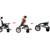 Image of Gladiator Electric Wheelchair With Tilt Seat And Suspension foldable power chair collapsing sequence