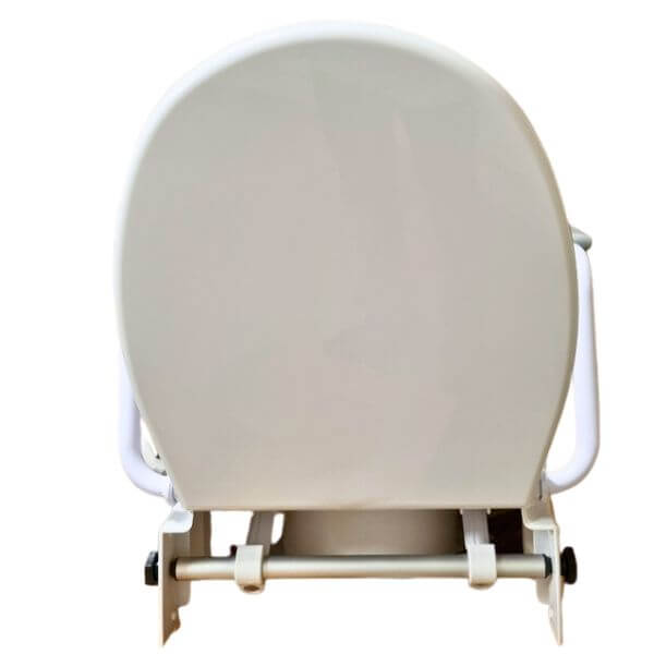 HOMECRAFT Raised Toilet Seat with Armrests Rear View