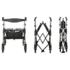 Image of Heavy Duty Portable Bariatric Walker Black Walnut