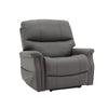 Image of Heavy Duty Quad Motor Electric Lift Recliner Chair with Headrest taupe padded recliner chair angled front view