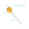 Image of Hip Replacement Recovery Kit with Reacher, Dressing Stick, Sock Aid & Sponge long handled bath sponge with round yellow head