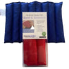 Image of Hot and Cold Therapy Pack for Pain Relief and Relaxation back and stomach wrap blue rectangular segmented pad