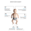 Image of Brayden Baby CPR Manikin - side view showing infant manikin body and feedback light placement