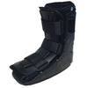 Image of Inflatable Ankle Walker for Foot and Ankle Fractures black tall walking boot front angle