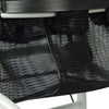 Image of Lightweight Indoor Rollator Walker with One Hand Brake mesh storage basket under tray