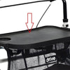 Image of Lightweight Indoor Rollator Walker with One Hand Brake removable black tray with cup holder and storage basket