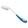 Image of Long Handled Hair Brush and Comb for Limited Mobility Grooming angled long reach brush with soft bristles and grip handle