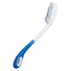 Image of Long Handled Hair Brush and Comb for Limited Mobility Grooming showing soft bristle brush head and curved extended handle