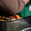 Image of Modular Medical Kit Bag with Colour Coded Pouches open in car boot showing organised compartments