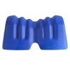 Image of NeckRest at-home neck pain relief device in blue contoured cervical support shape