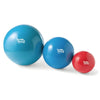 Image of Neuro Developmental Training Ball for Balance and Therapy Exercise set of blue and red therapy balls in multiple sizes
