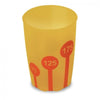 Image of Non Slip Cup With Measuring Icon Yellow Orange