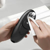Image of One Touch Automatic Can Opener | Effortless & Safe for Seniors compact black automatic can opener being cleaned after use