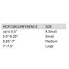 Image of Open Finger Arthritis Gloves for Hand Pain and Swelling Relief MCP circumference size chart X-Small to Large