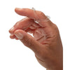 Image of Oval-8 Finger Splint Sizing Kit transparent splint worn on finger for joint support