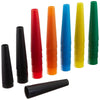 Image of Plastic Stacking Cones for Sensory and Motor Skill Development stacked multicolor cones showing nesting design