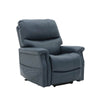 Image of Quad Motor Electric Lift Recliner Chair with Lumbar Support dark blue electric recliner chair angled front view