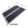 Image of RIST19021 Portable Folding Wheelchair Ramp lightweight slip-resistant access ramp 122cm x 74cm