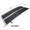 Image of RIST1940 Folding Wheelchair Ramp portable slip-resistant access ramp 122cm x 74cm