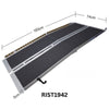 Image of RIST1942 Folding Wheelchair Ramp portable slip-resistant access ramp 183cm x 74cm