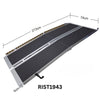 Image of RIST1943 Folding Wheelchair Ramp portable slip-resistant access ramp 213cm x 74cm