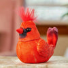 Image of Red Animatronic Bird Toy for Dementia