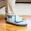 Image of Man Wearing Sheepskin Wrap Around Boot