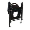Image of Space-Saving Folding Commode Chair Folded